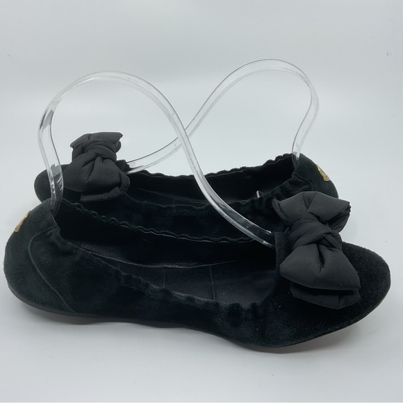 Moncler Elegant Black Flats with‎ Bow - Picture 7 of 15